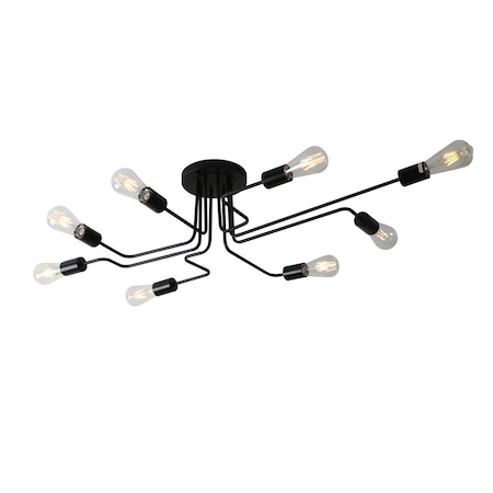 Bromi Design Asheville 8- Light Semi Flush Ceiling Fixture B9401